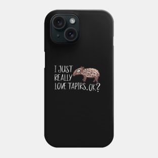 Just Really Love Baby Tapirs OK Cute Cartoon Tapir Phone Case