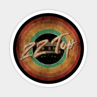 ZZ Top Vintage Circle Art Magnet