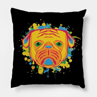 My colorfull pug Pillow