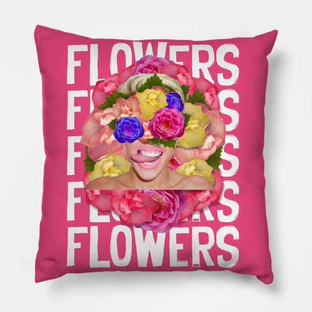 flowers Pillow by HarlinDesign