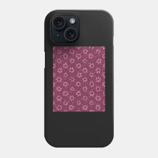 Batik Florals in blackberry Tones Phone Case