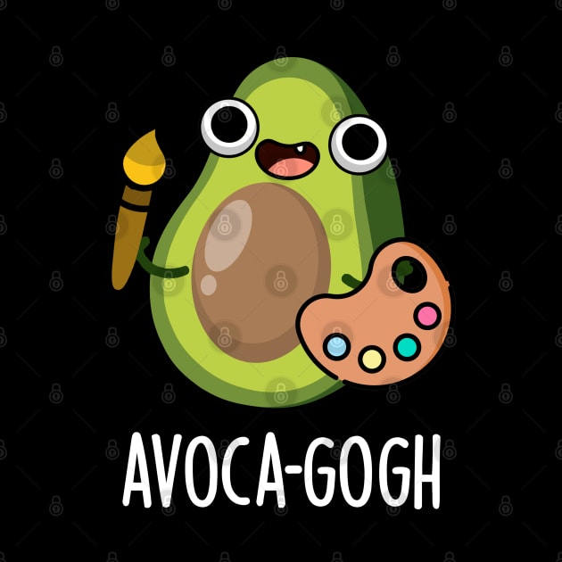 Avoca-gogh Cute Avocado Artist Pun by punnybone