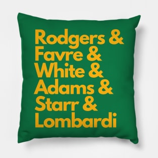 Green Bay Packers Legends T-Shirt Pillow