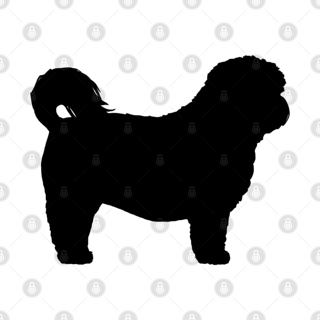 Black Shih Tzu Silhouette by Coffee Squirrel