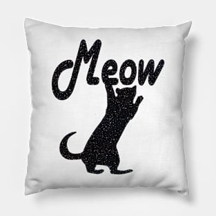 Cute Funny Meow Cat Pillow