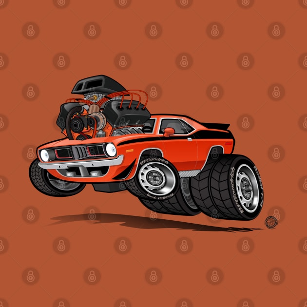 72 Hemi Cuda Engine by Goin Ape Studios