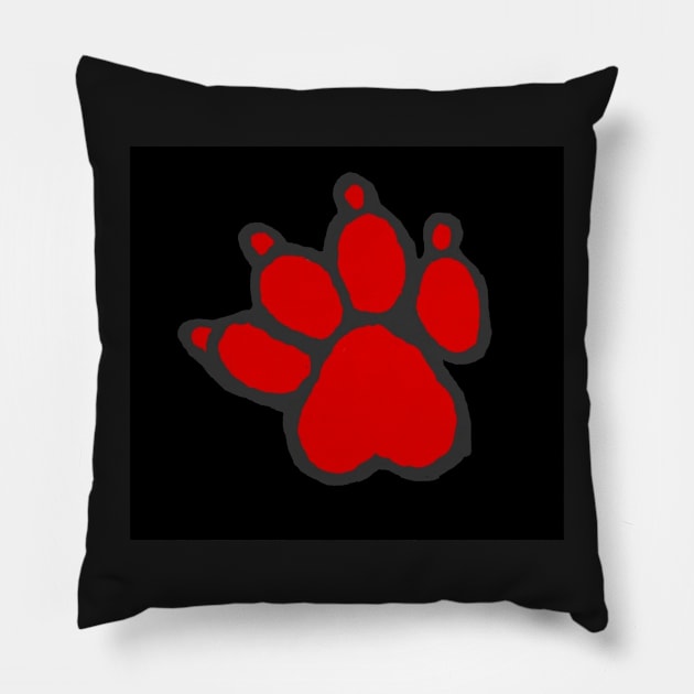 WLF paw (from tlou) Pillow by ThePureAudacity