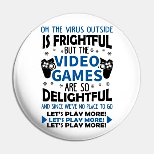 Video Games Ugly Christmas Sweater Pin