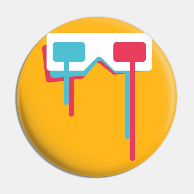 3D Anaglyph Glasses Pin by Dellan