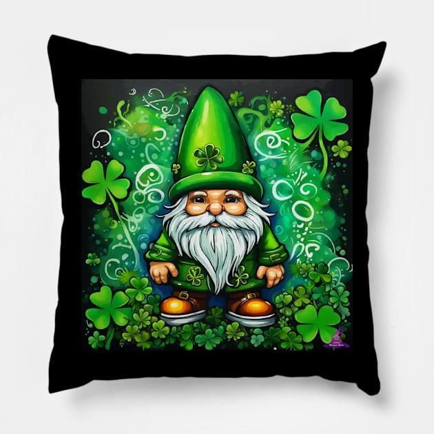 ST. PATRICK'S DAY GNOME Pillow by Morrigan Austin