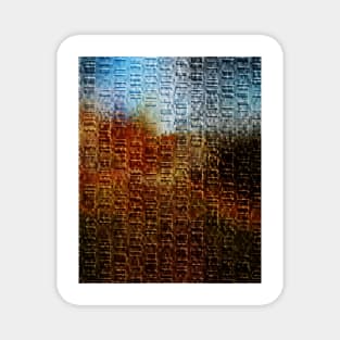 Color Abstract 3D Design Pattern Magnet