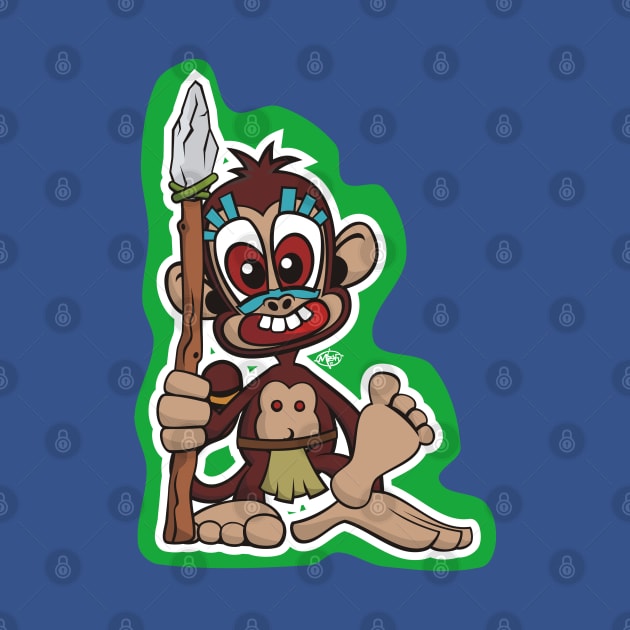 Little Monkey Warrior by MBK