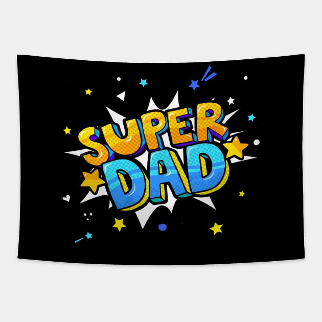 Super Dad Tapestry by jobieh shop