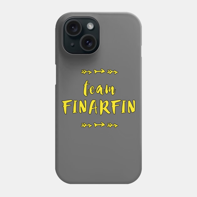 Team Finarfin Phone Case by silmarillionshirts