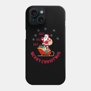 Merry Christmas Santa sleigh Phone Case