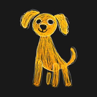 Crayon Puppy #2 T-Shirt