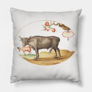 A Bull and a Horned Animal (1575–1580) Pillow