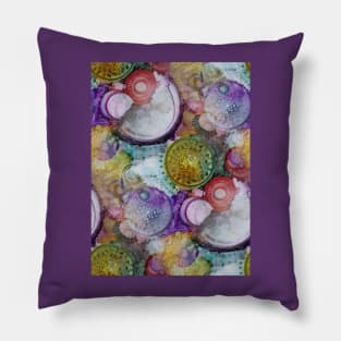 Rainbow Bubbles-Colorful Sea Pillow