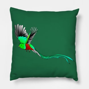 Quetzal sacred bird Pillow