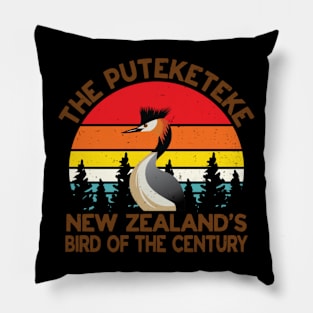 The Puteketeke New Zealand's Bird Of The Century Pillow