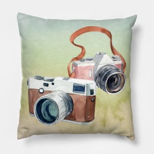 Vintage Recording Camera Pillow