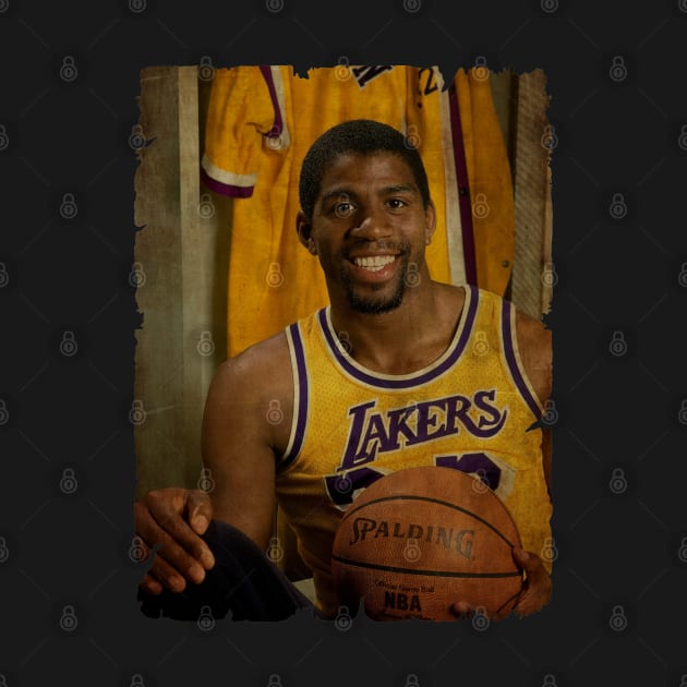 Magic Johnson in Lakers Vintage by Milu Milu