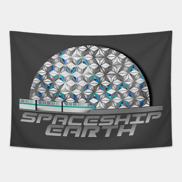 Spaceship Earth Tapestry by PrinceHans Designs