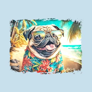 Beach Pug T-Shirt