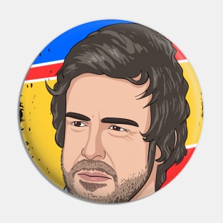 Fernando Alonso Illustration Tribute Pin