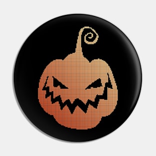 Pixel pumpkin - low-bit graphics - gift idea Pin