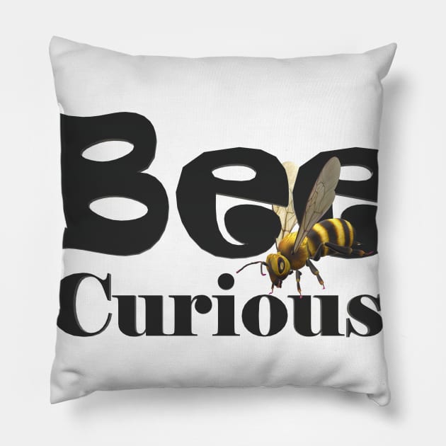 Bee Curious Pillow by CDUS