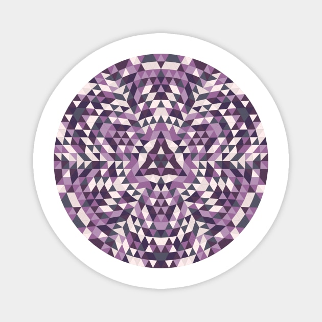 Purple Circle Magnet by edwardecho