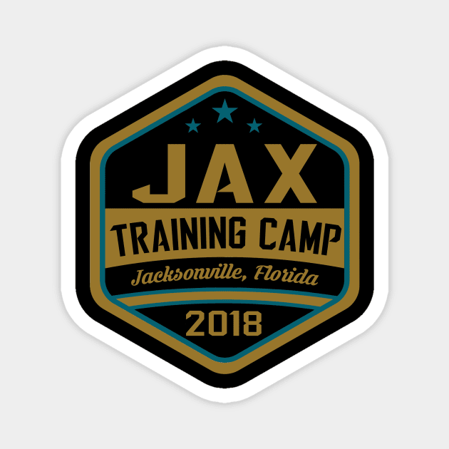 Football TRAINING CAMP Jacksonville, Florida Magnet by OffesniveLine