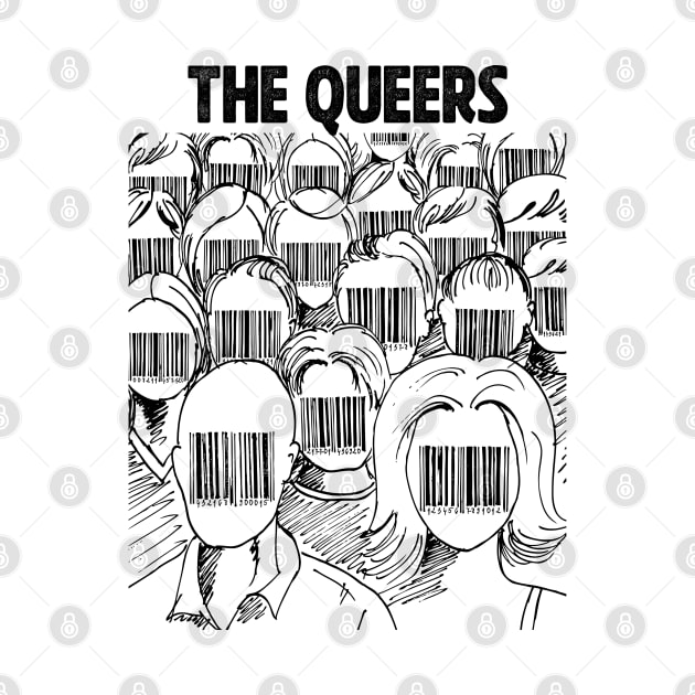 Barcode face The Queers by adima
