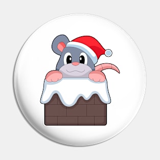 Mouse Christmas Stone wall Pin