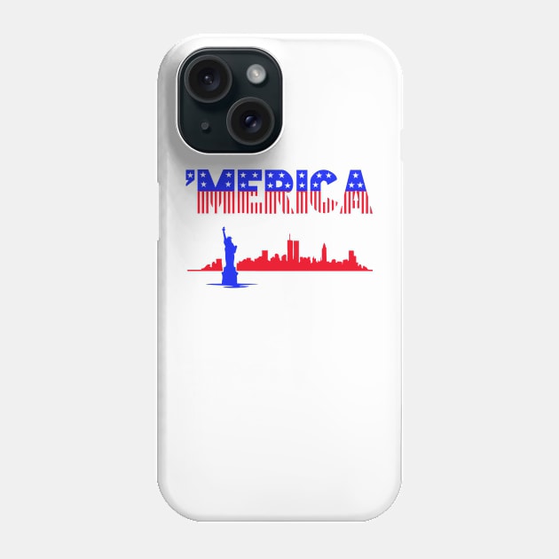 'Merica Phone Case by TheBlackCatprints