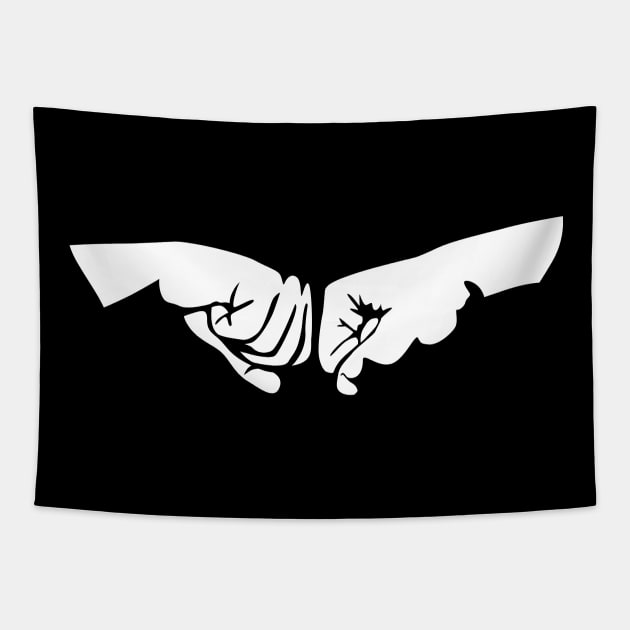 Fist Bump Tapestry by hobrath