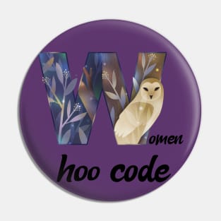 Women hoo code Pin