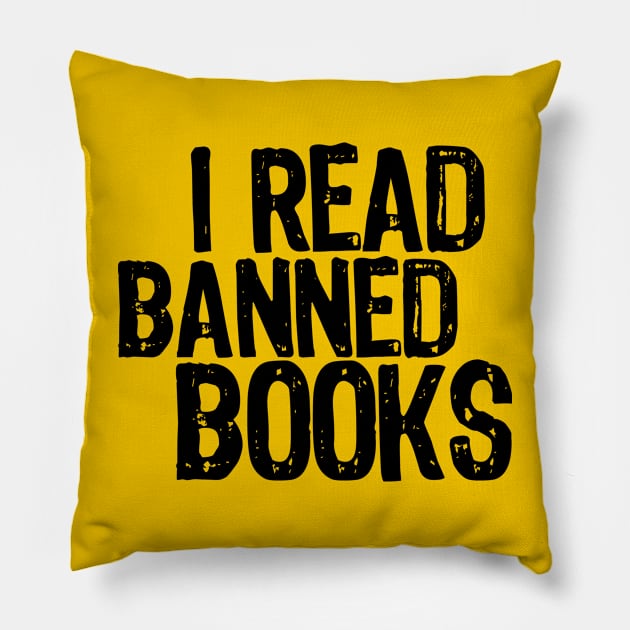 I Read Banned Books Pillow by MintaApparel