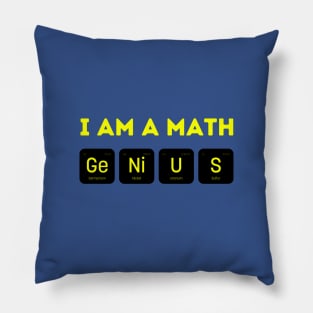 I Am A Math Genius Pillow