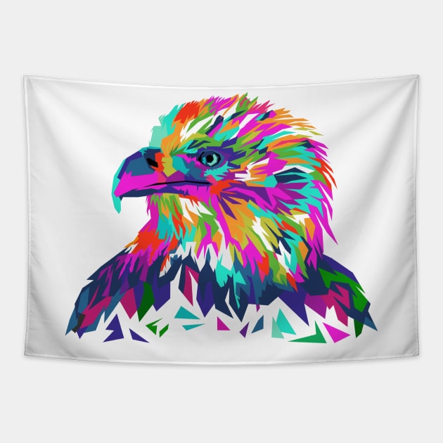 Colorful Eagle Tapestry by Gruupama Art Division