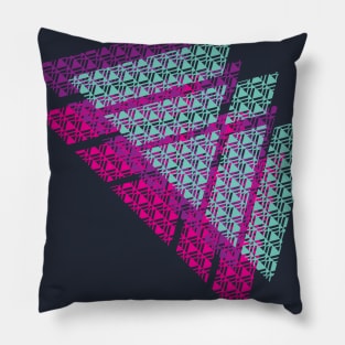 Warlock Spliced Glitch Logo Pillow