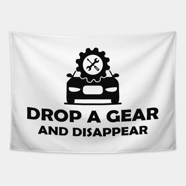 Mechanic - Drop a gear and disappear Tapestry by KC Happy Shop