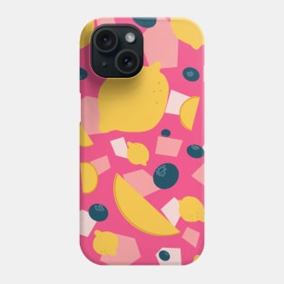 Pink Blueberry Lemonade Pattern Phone Case