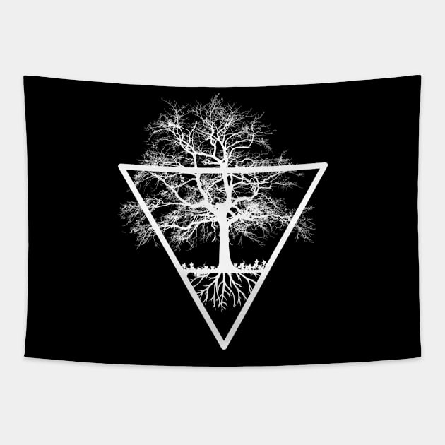 Witches Earth Symbol Tapestry by MysticMoonVibes