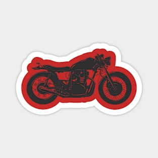 Cafe Racer Motorcycle Sketch design Magnet