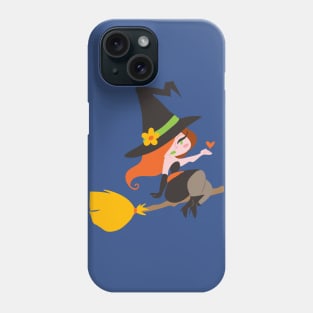 Cute Redhaired Witch Phone Case