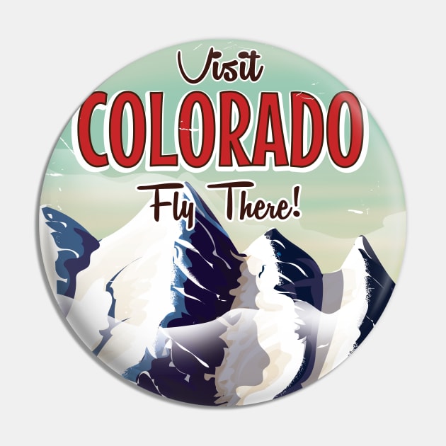 Colorado Ski Travel Pin by nickemporium1