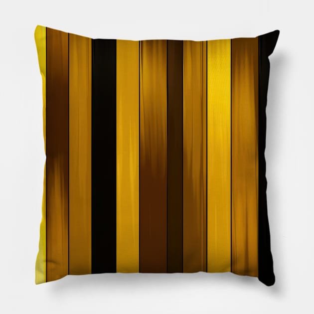 Golden Harmony: Abstract Stripes in Luxe Gold Pillow by star trek fanart and more