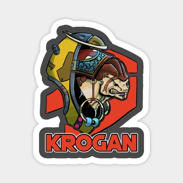 Krogan Bust Magnet by Dylan